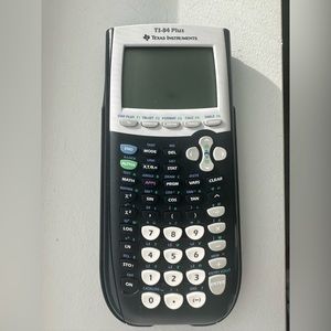 TI-84 Plus Calculator with brand new batteries inserted